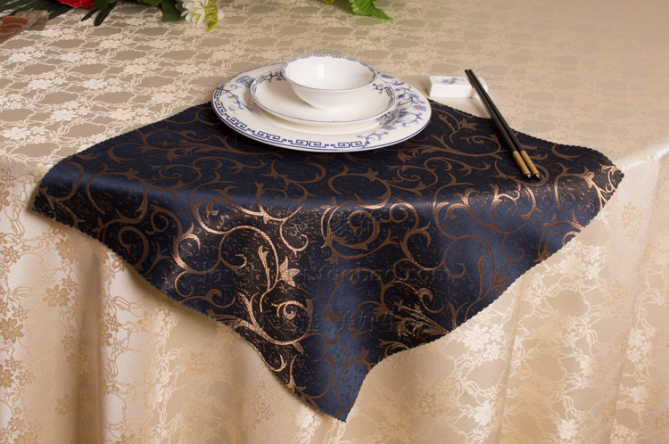酒店口布饭店提花口布餐厅餐巾布折花布提花口布圆桌