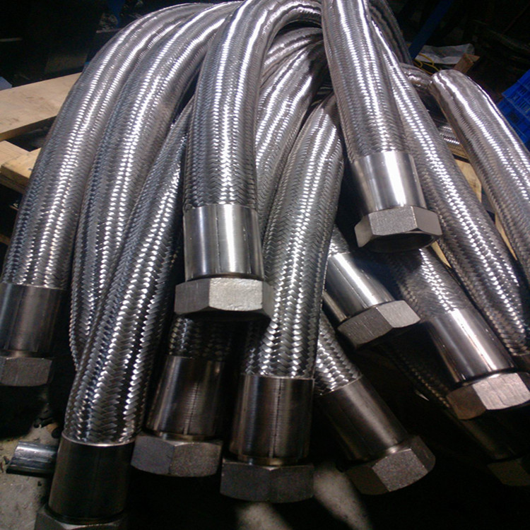 铠装高压胶管 金属软管 高压油管外编不锈钢网