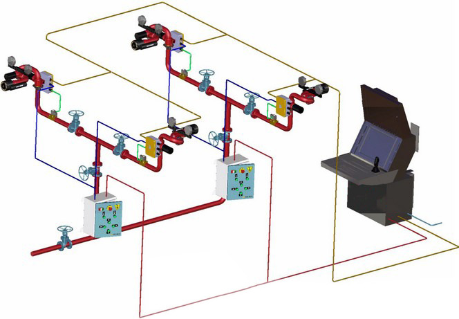 6/5s 大空间智能消防水炮 自动跟踪定位消防水炮