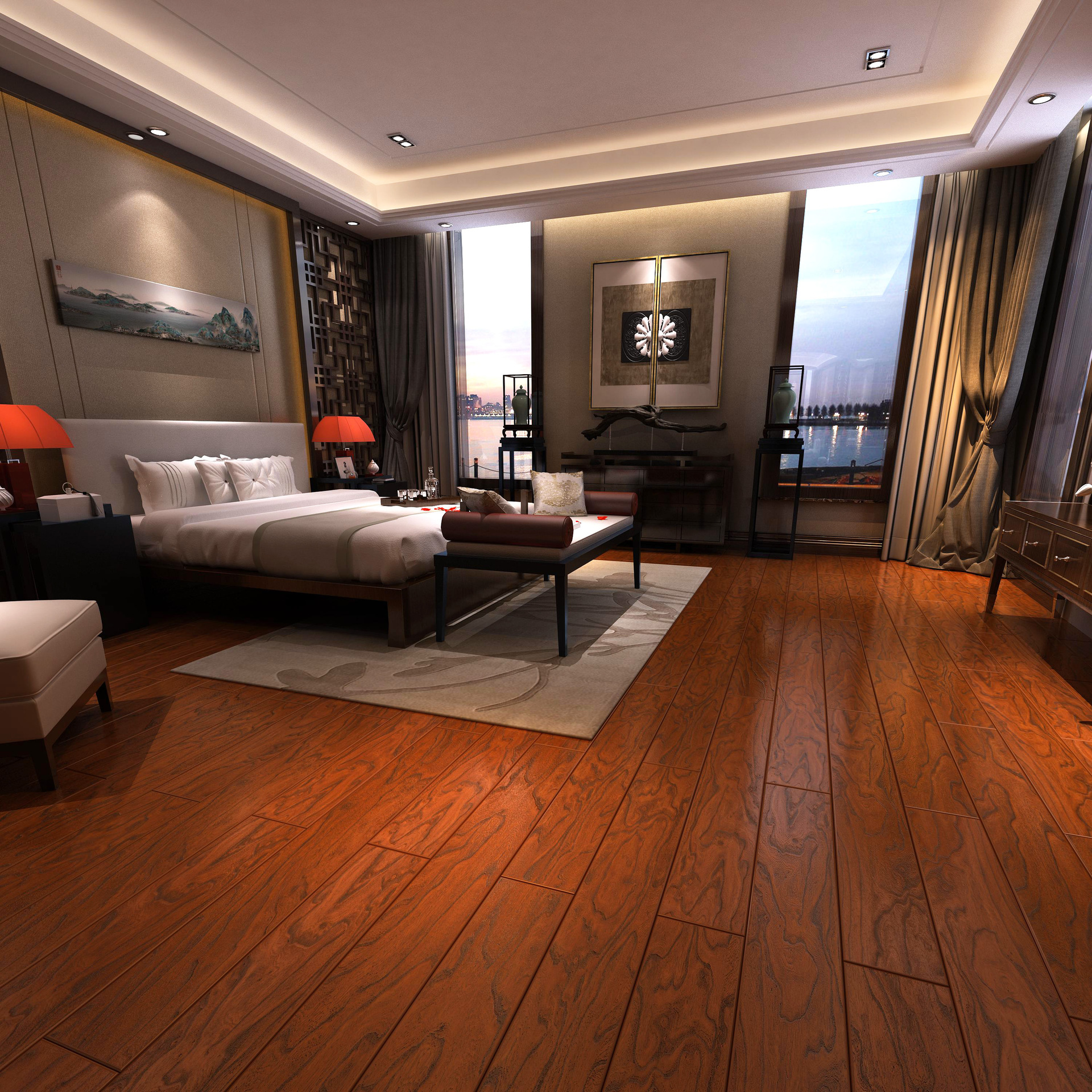 格兰特除醛灭菌强化复合地板 红宝石bs201 环保健康 无二次污染