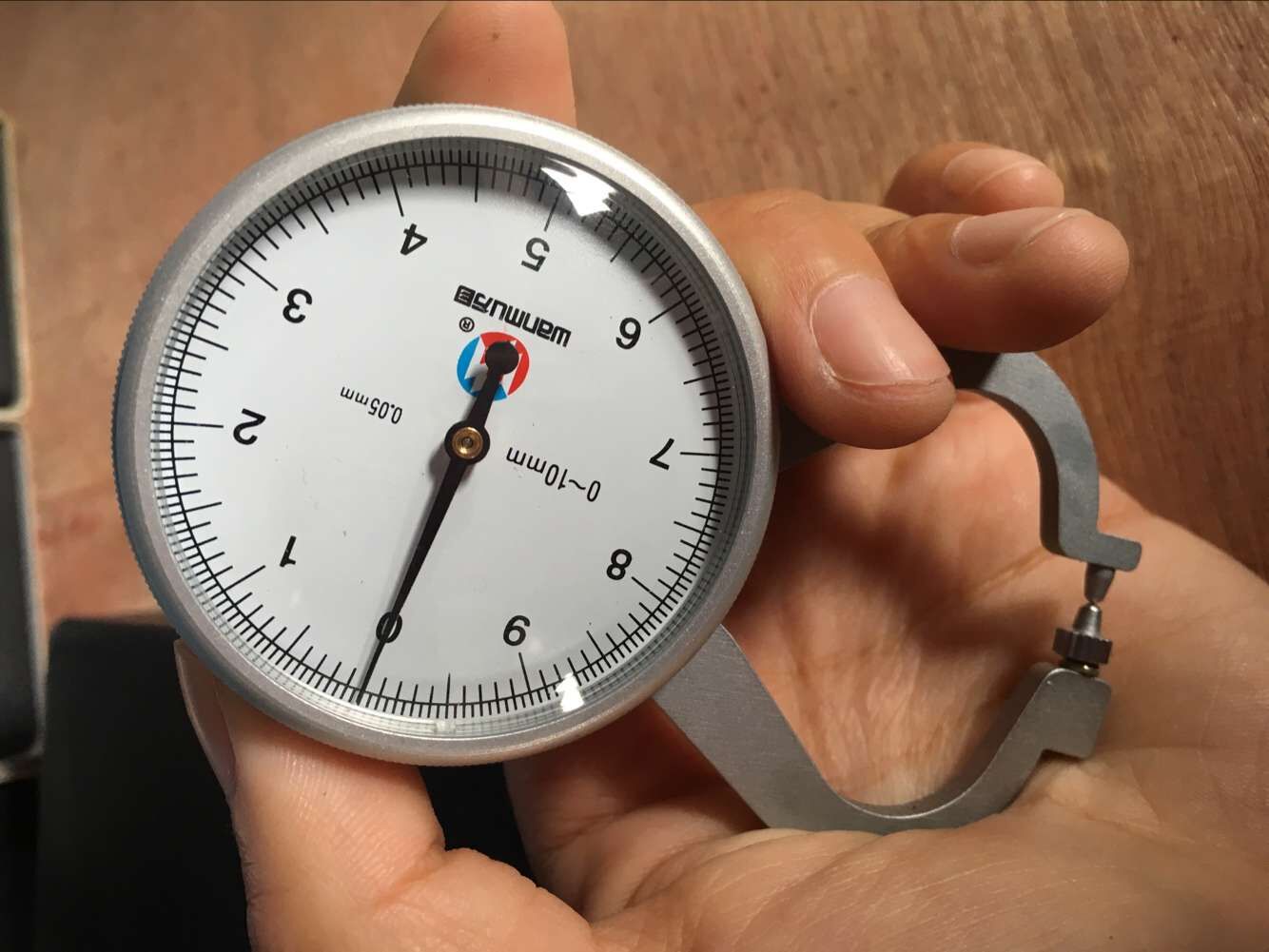 万目圆头测厚规,卡钳表,带表卡规卡钳0-10mm精度0.05mm
