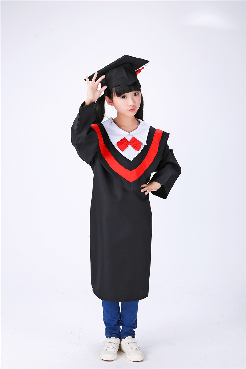 儿童演出服装幼儿舞蹈服博士服小学生毕业礼服幼儿园学士服博士帽