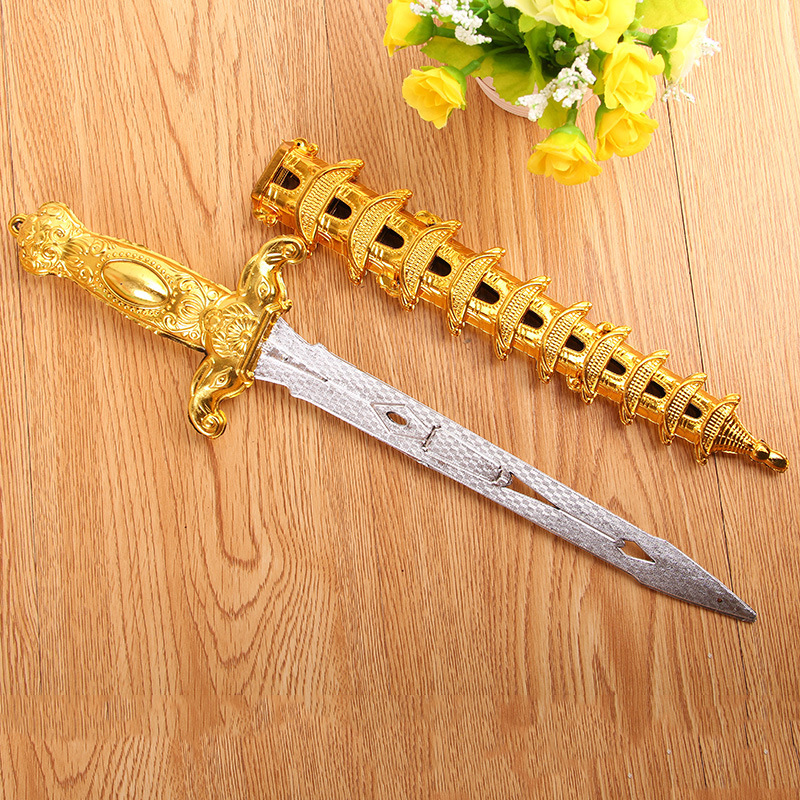 b130 小玩具批发宝剑儿童玩具 塑料剑 道具剑 仿真剑 假剑 短剑