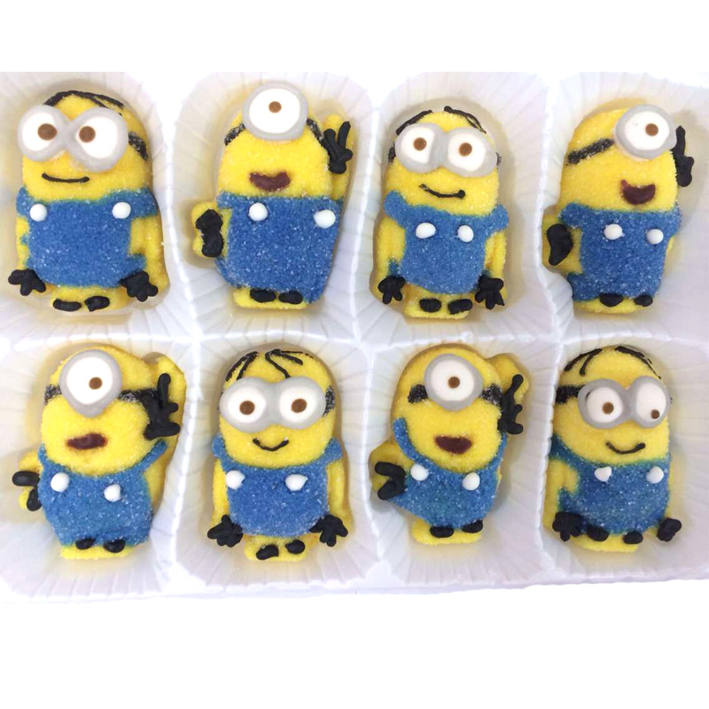 糖果零食 卡通棉花糖小黄人系列120g 休闲卡通可爱儿童软糖 食品