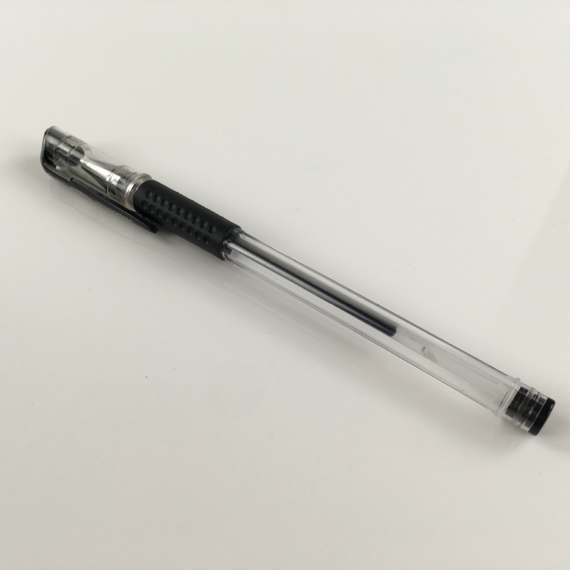 5mm子弹头签字水笔碳素笔黑红蓝办公文具考试厂直销批发