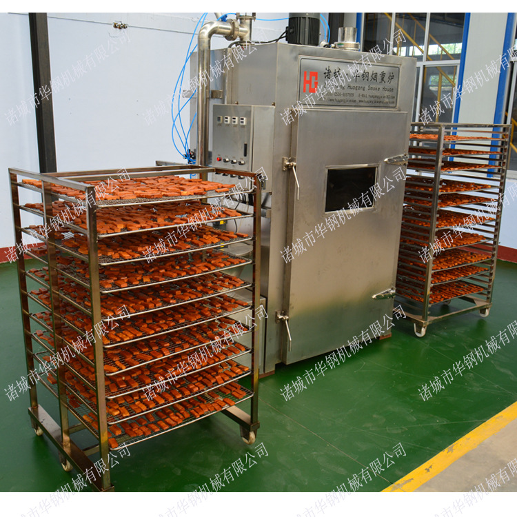 熏豆腐干机 湖北湖南豆干烘烤炉 诸城华钢专业生产烟熏炉厂家