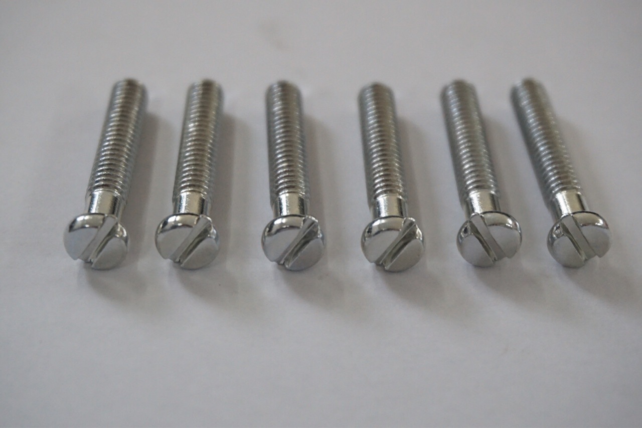 厂家直销 圆柱头一字开槽螺丝钉美制12#-24*31螺栓拉手螺丝定做