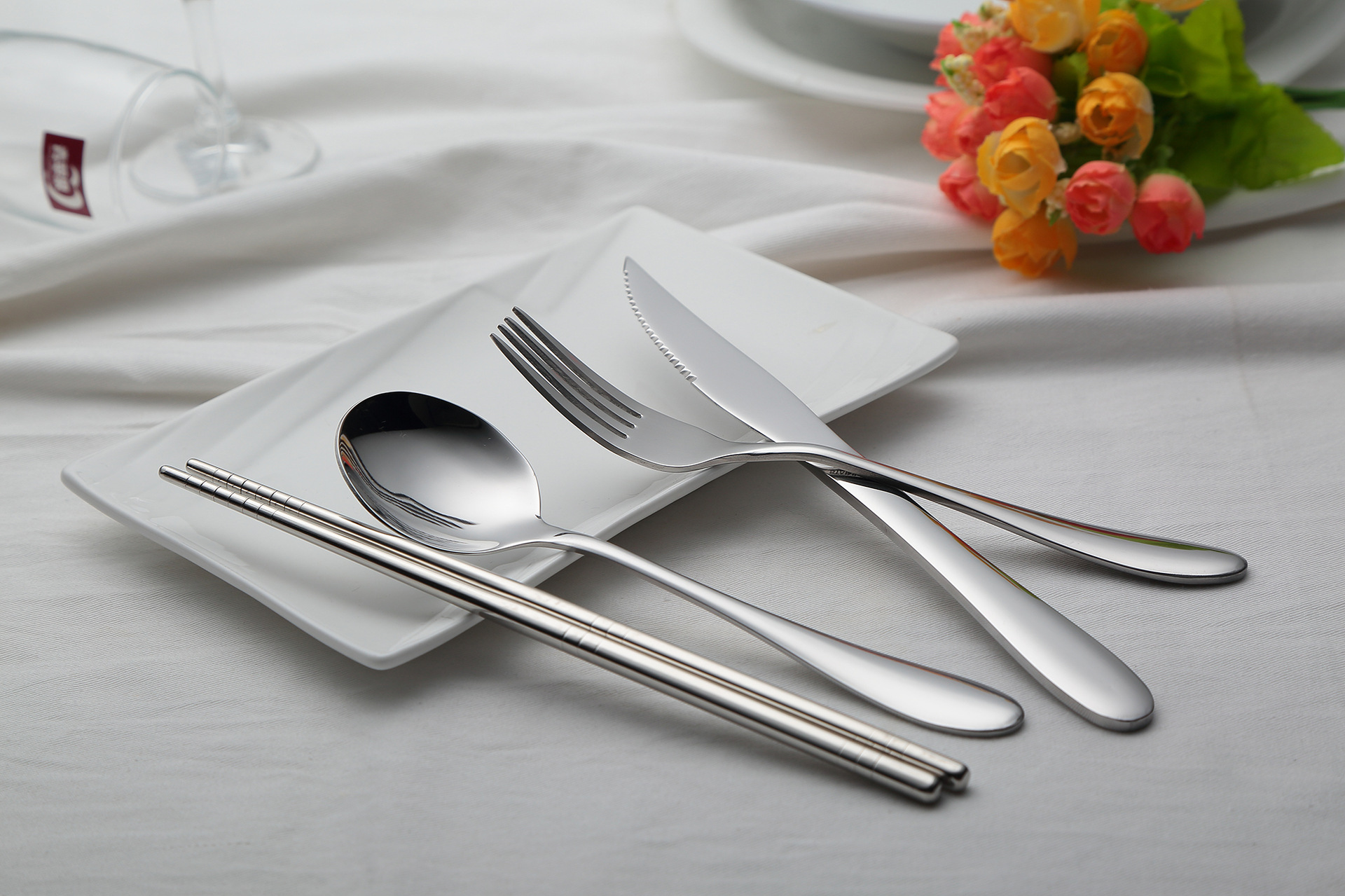 高档不锈钢西餐餐具 牛排刀叉套装 不锈钢勺子 西餐厨具用品批发