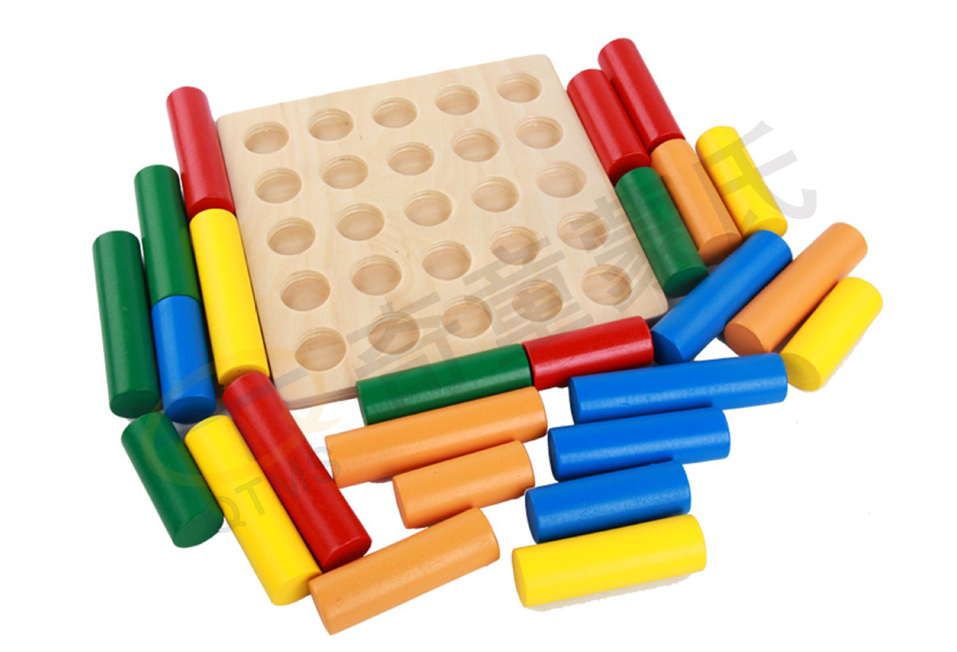 蒙氏教具圆柱体阶梯蒙台梭利感官教具婴幼儿童专业早教益智玩具