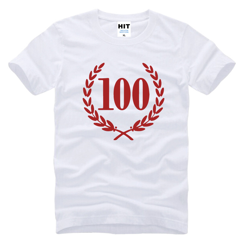 100周年纪念t恤衣服图片