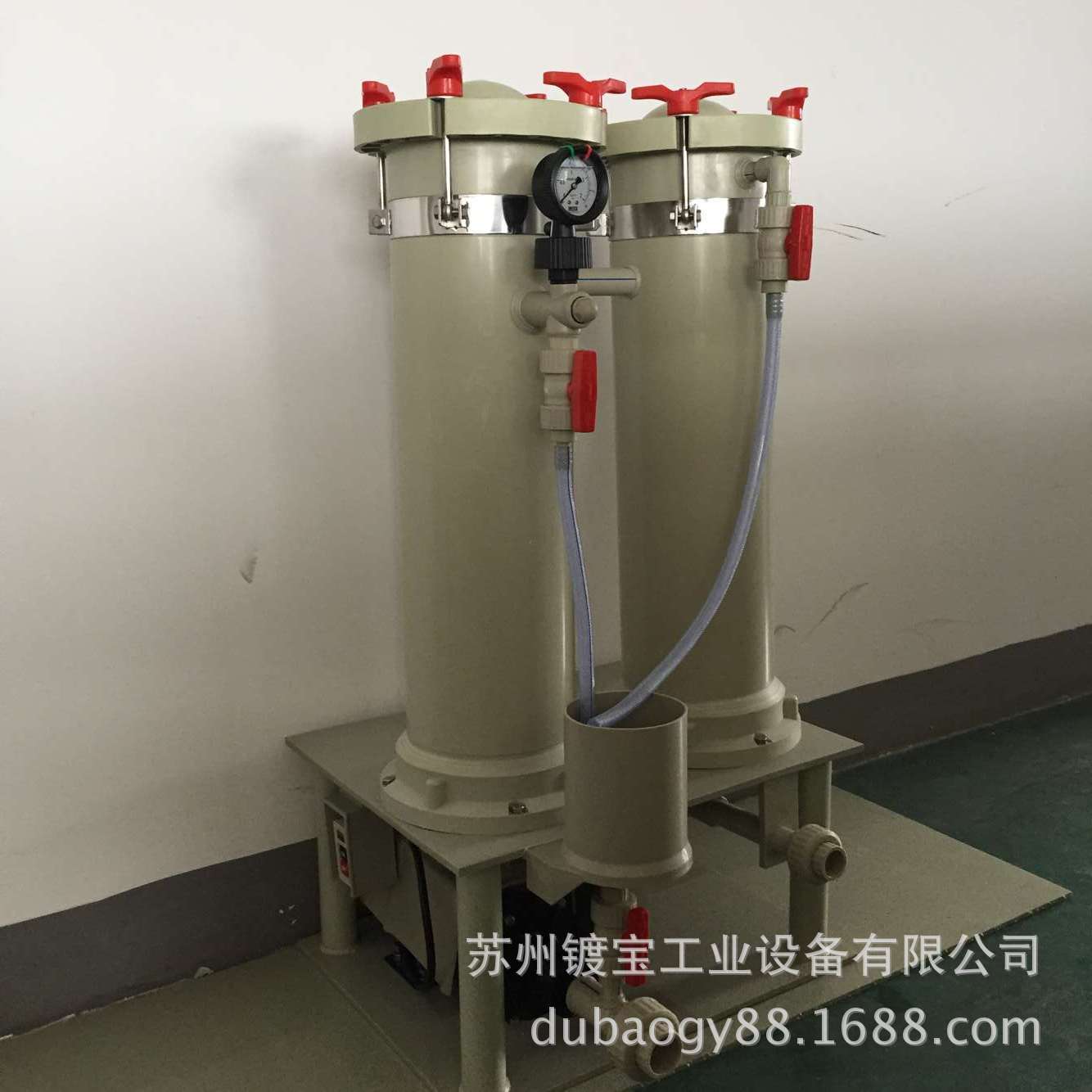 耐酸碱双桶过滤机 电镀过滤机 药水台达过滤机 工业液体过滤机