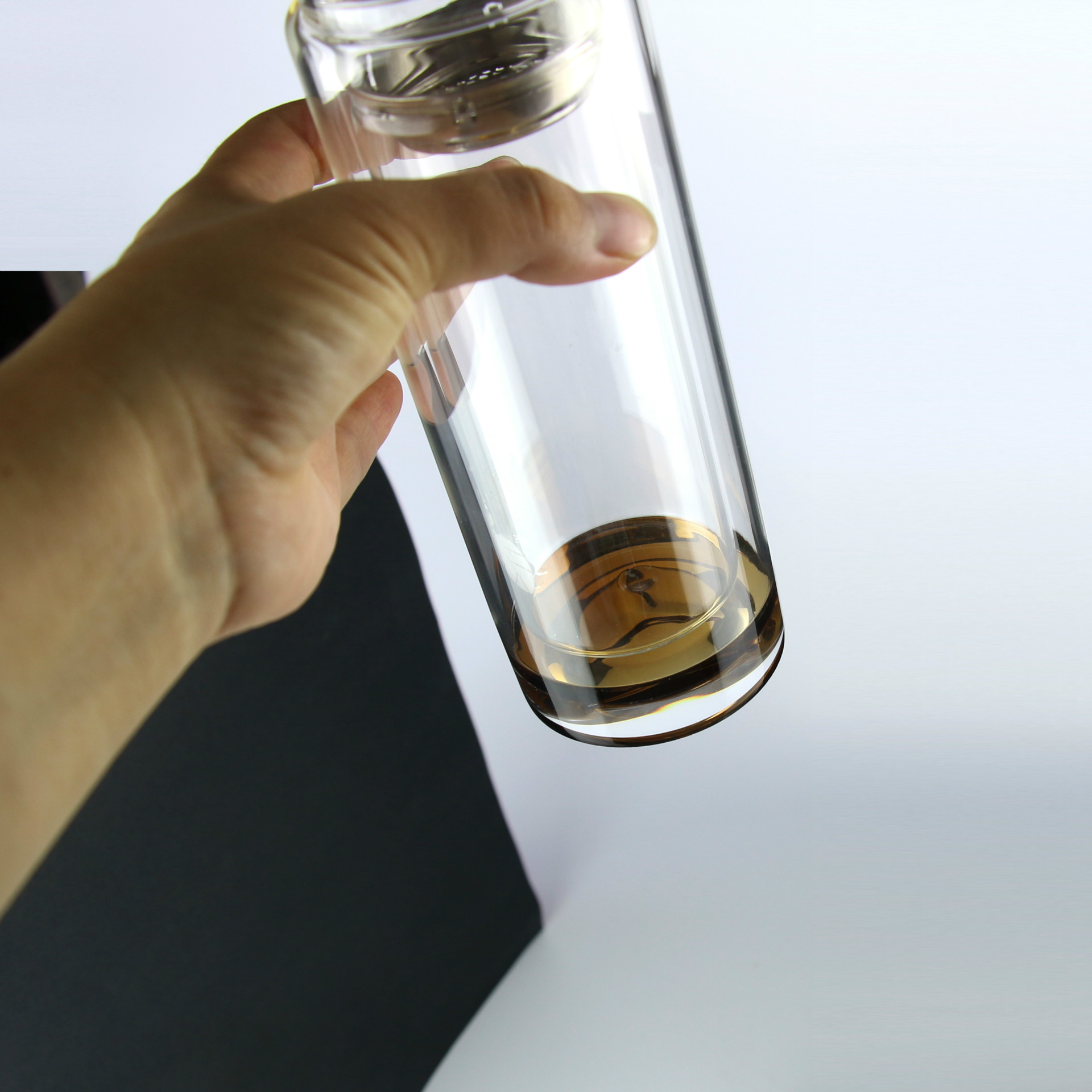 真空双层玻璃杯子促销广告宣传杯礼品水杯茶杯定做logo