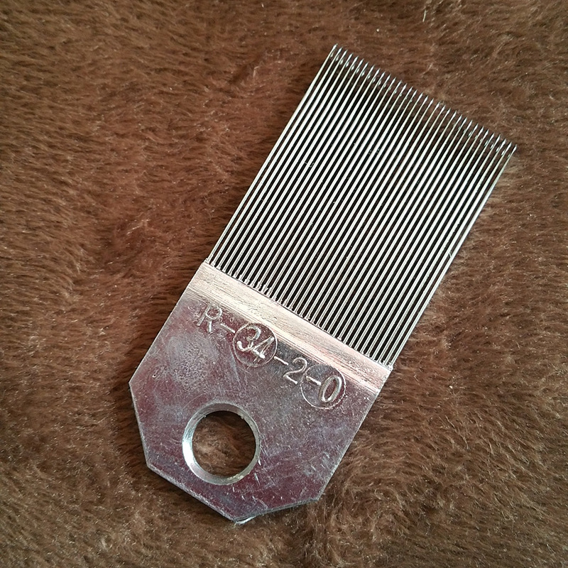 优价出售经编机配件 整经机各种型号 分纱针 直针 斜针 纺织配件