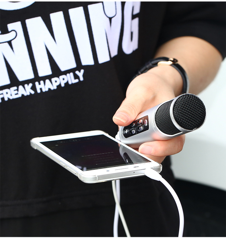 神器remax 品牌迷你智能麦克风 主播家庭k歌神器