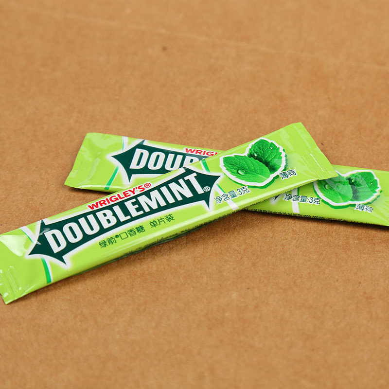 绿箭口香糖100片袋装45片铁盒装单片薄荷味糖果餐饮火锅店招待糖