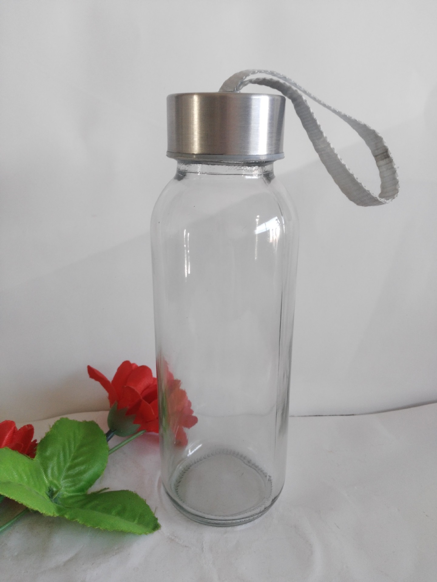 现货批发玻璃手提水杯 300毫升 商务活动礼品赠品杯日用杯