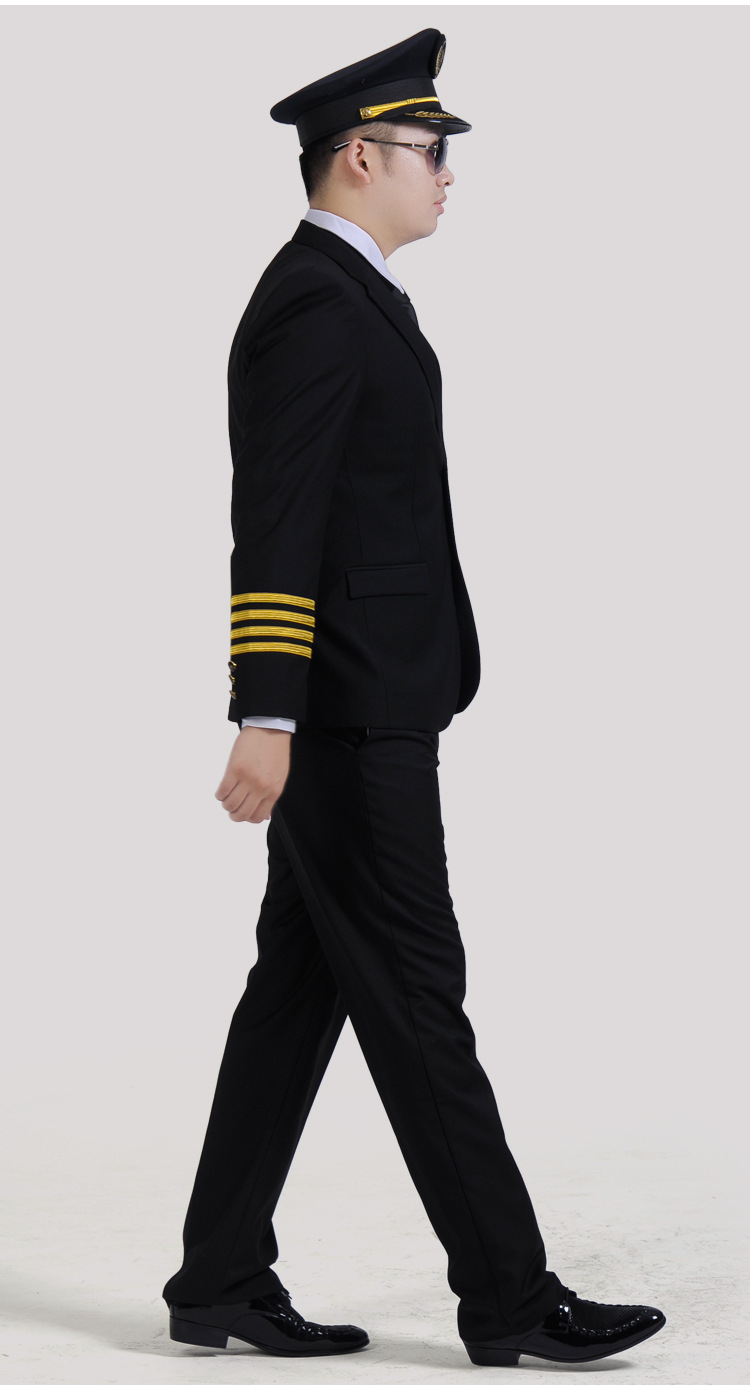 机长制服飞行员服装 航空服饰 工作派对飞行员制服副机长服批.