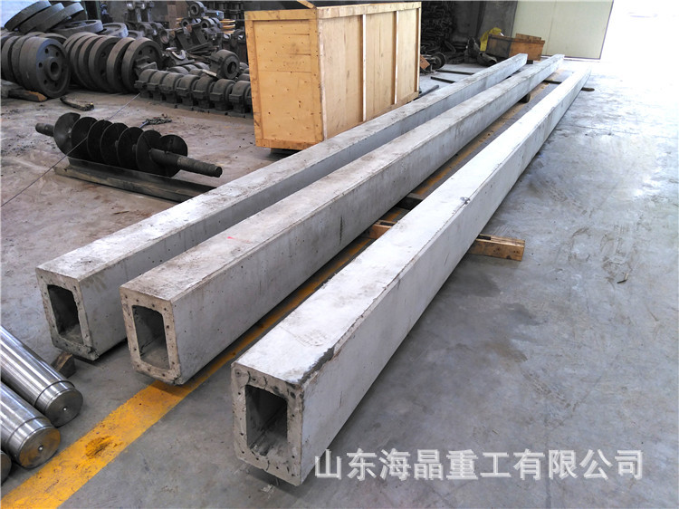 海晶重工加工定制方形电杆设备 方形水泥电线杆钢模 空心电线杆