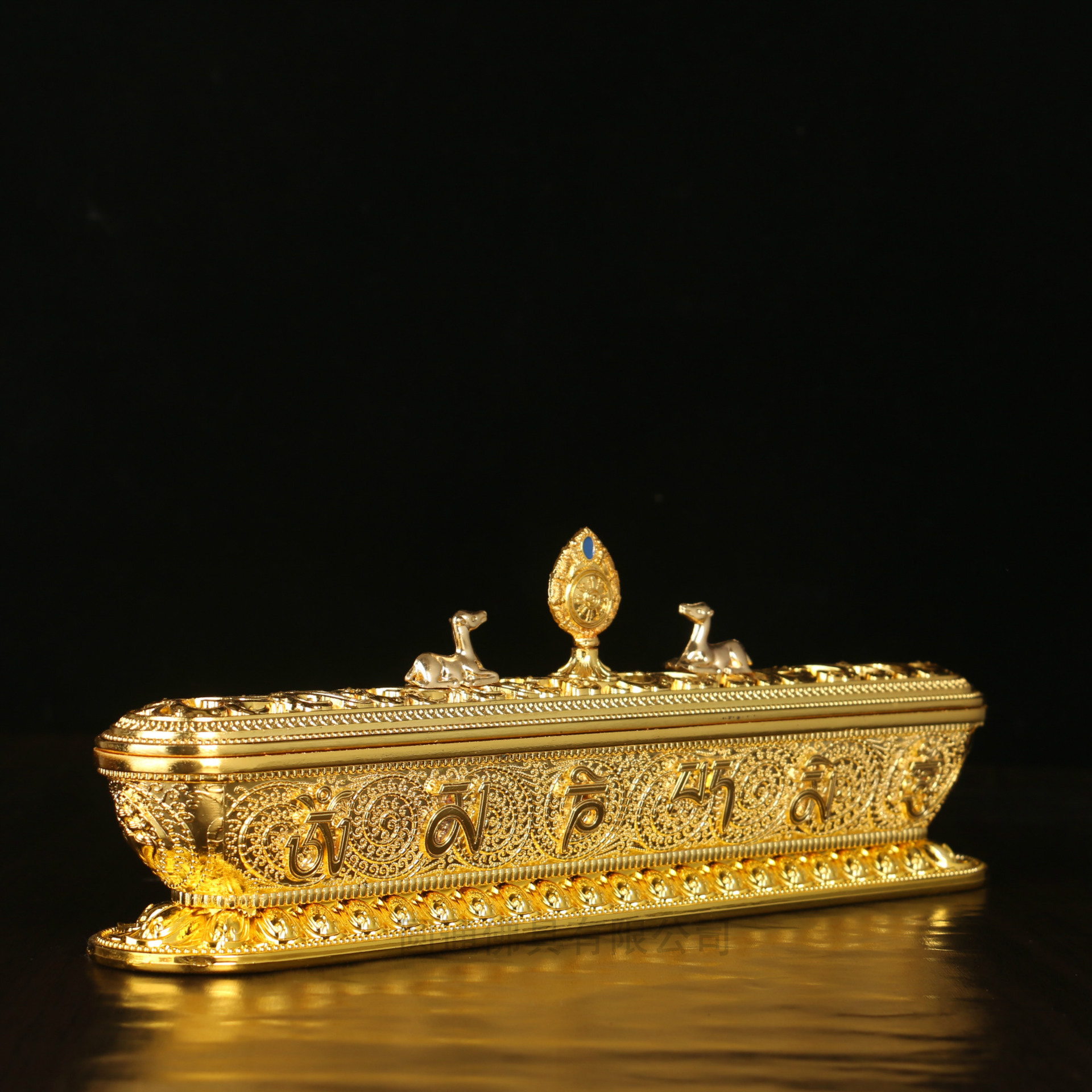 圆通佛具宗教用品合金卧香炉佛堂供具卧炉薰香炉