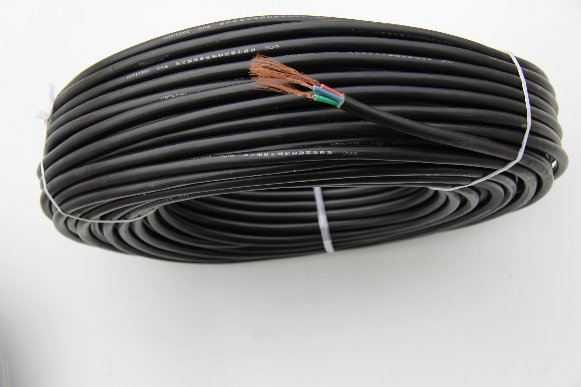 国标正品厂家直销电线电缆rvv2 3 4平方纯铜软护套线