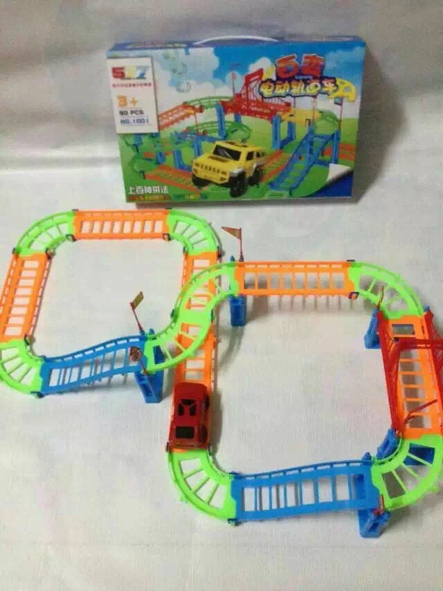 Electric Speed Rail Car Multi-Layer Assembled Toma City Shinkansen Track Children's Toys Wholesale