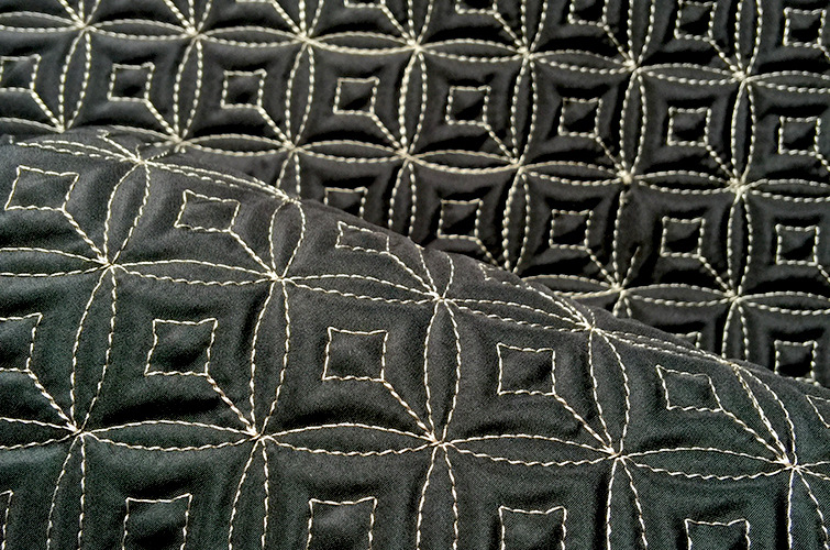 【冬不拉绗绣】 高品质多针绗缝加工 床上用品绗棉服装绣花面料