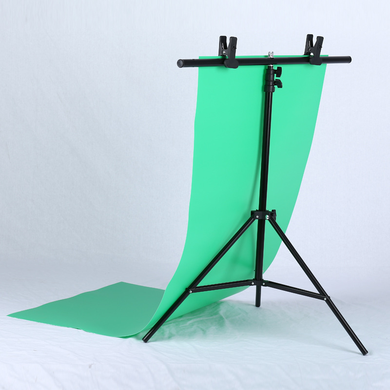 t型2米背景架可伸缩证件照摄影支架背景布摄影柔光纸支架背景架子