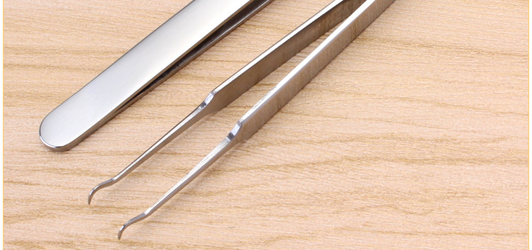 小号去黑头细胞夹 不锈钢弯头粉刺夹 粉刺镊子 美容暗疮