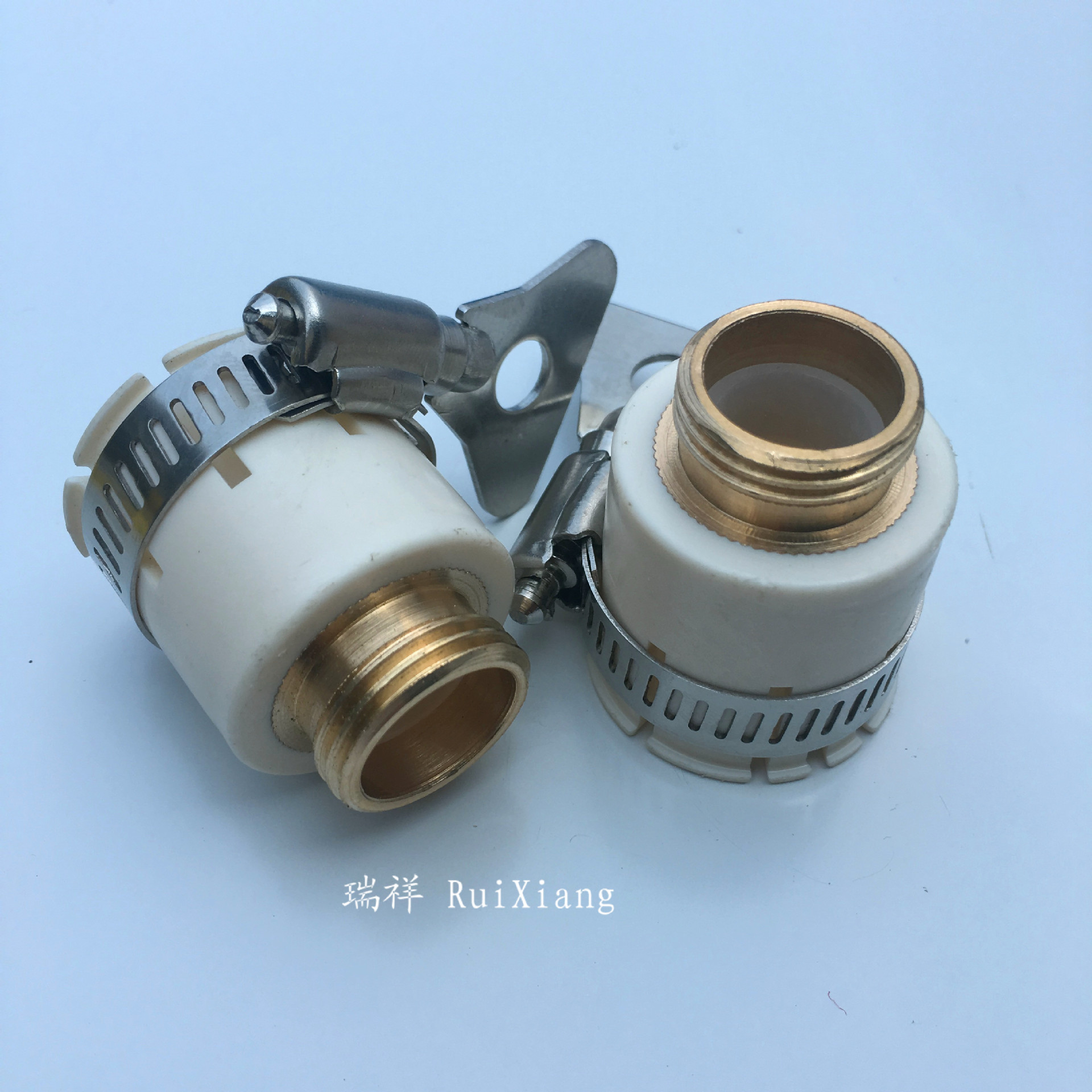 新款第三代水龙头铜外牙接头塑料八爪不漏水