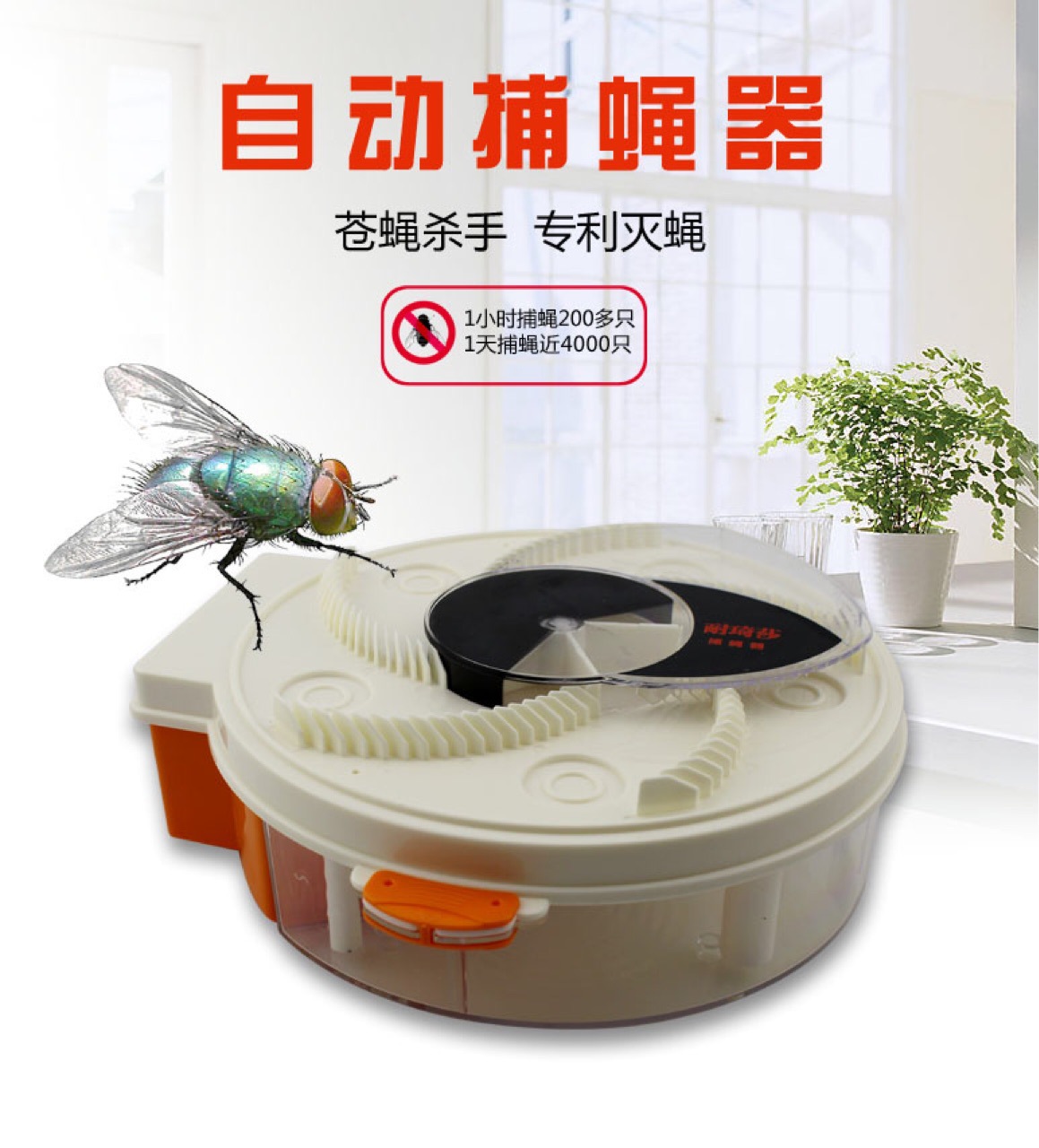 直销自动捕蝇器苍蝇杀手家用电动驱蝇灭苍蝇机灭蝇器一件代发