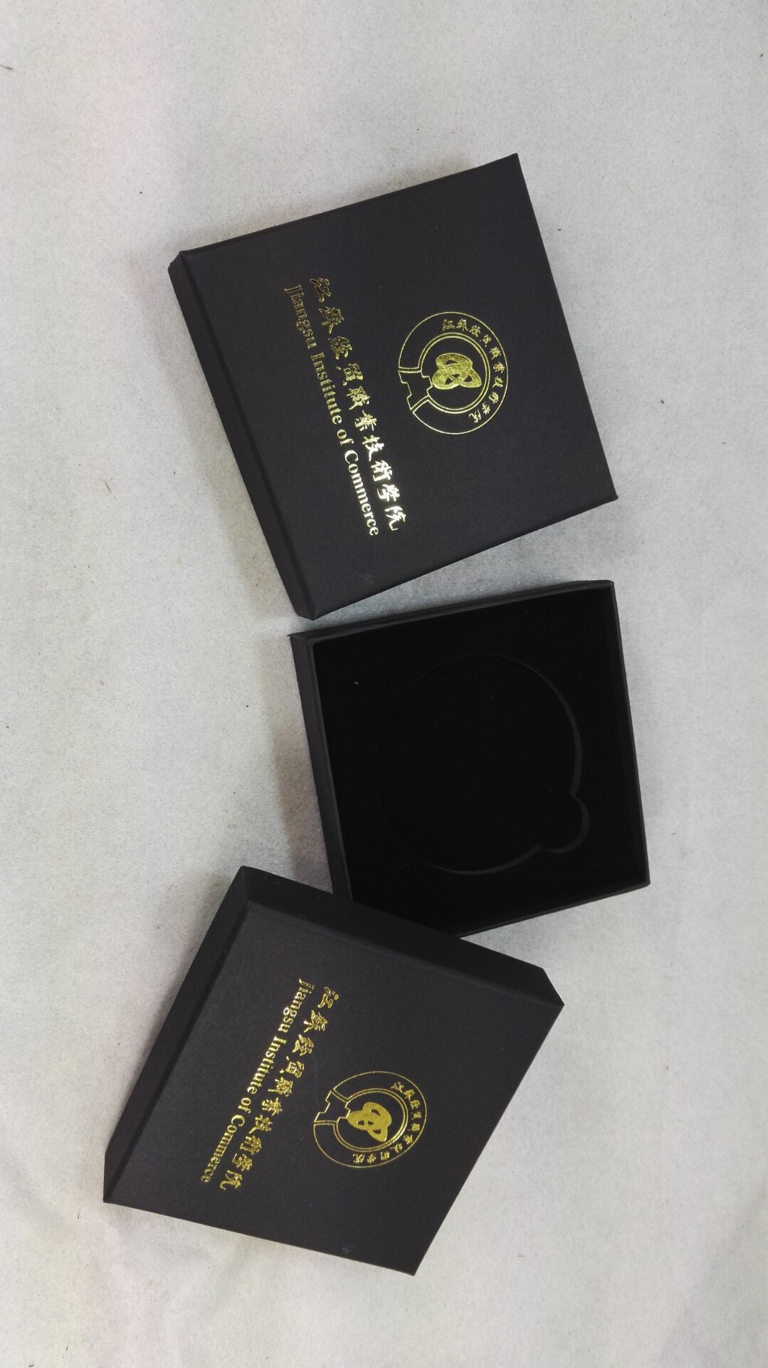 定制烫金印logo纸盒 天地盖奖章盒 奖牌盒 厂家直销
