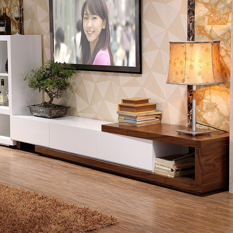 现代北欧电视柜时尚可伸缩电视柜现代客厅家具成套组合柜