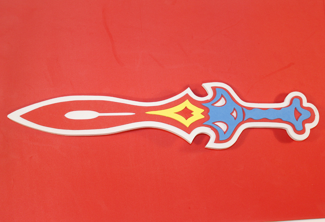 金翅膀益智玩具eva刀剑手工制作刀剑立体模型儿童diy幼儿园题材