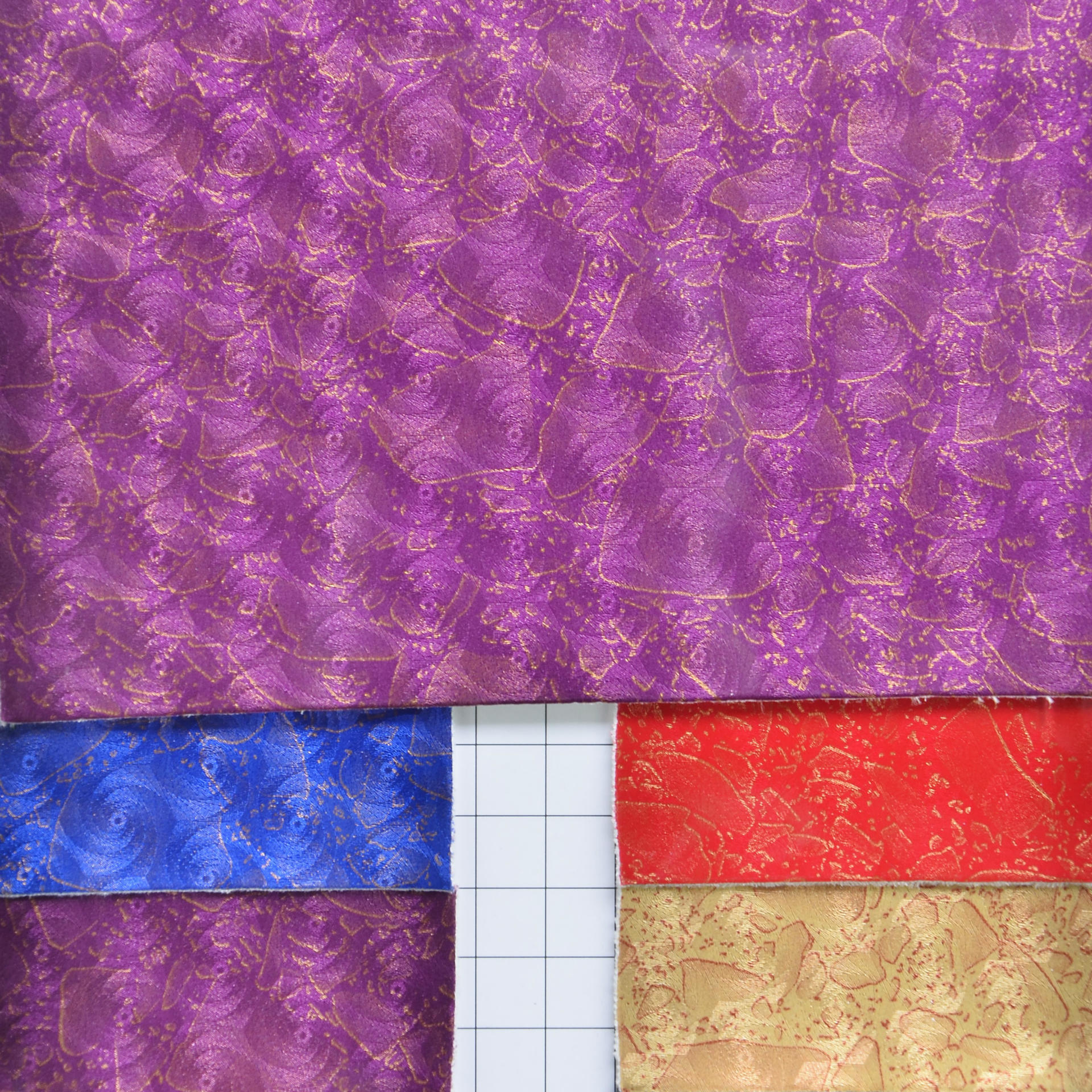 鼎茂皮革pvc印花水晶膜碎石纹数码印花箱包装饰革人造革厂dm-5012