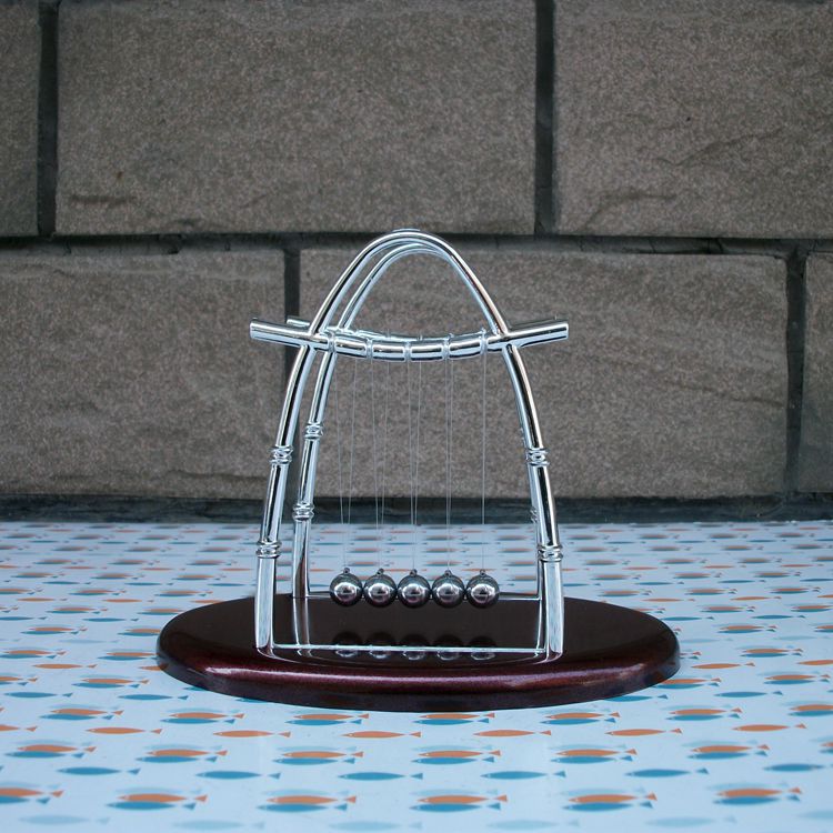 wholesale small size oval newton ball creative desktop bumperball swing ball craft gift decoration