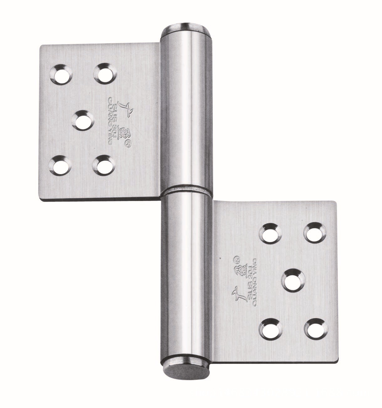 正宗广盈牌304b不锈钢5寸3厘旗形防盗门大门铰链