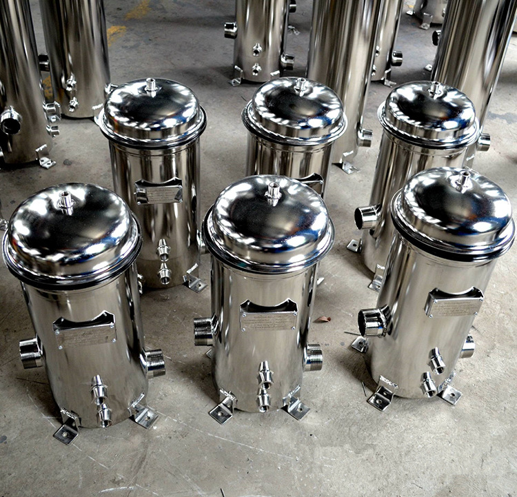 厂家直销304不锈钢精密保安过滤器大型前置工业污水水处理设备