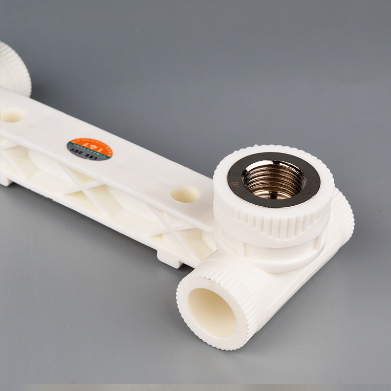 厂家供应 连体管件 连体弯 20x1/2 ppr双联内丝三通