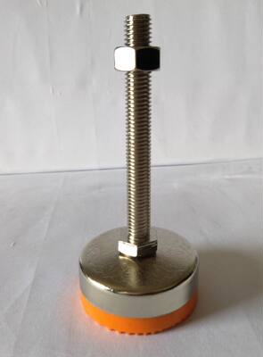 pvc防滑胶垫 螺丝杆黄色塑料底蹄脚配压花底防震胶垫