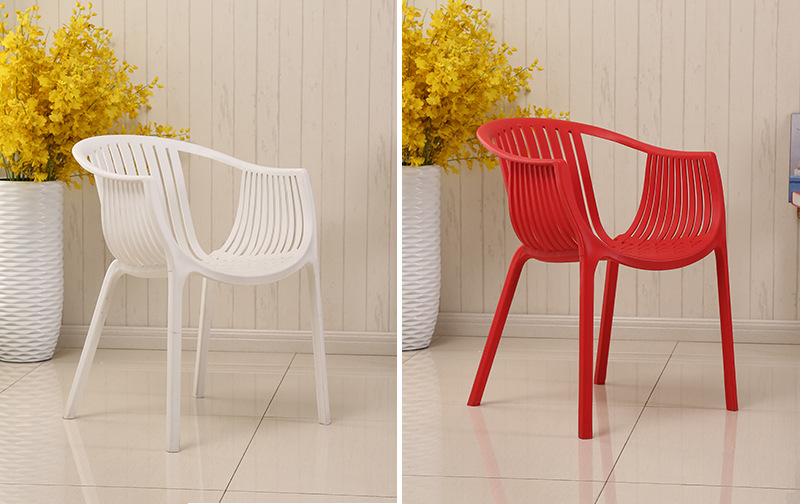 eames伊姆斯扶手椅塑料椅时尚餐椅创意椅子简约现代休闲户外椅