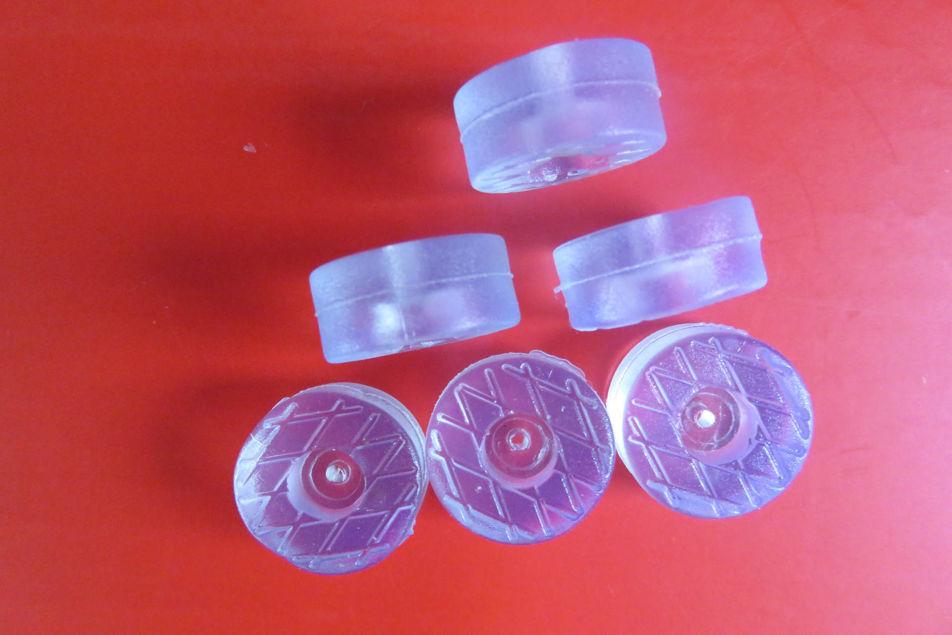 集盛 圆形透明脚垫 硅胶胶垫防潮防磨 家具脚钉 17*17