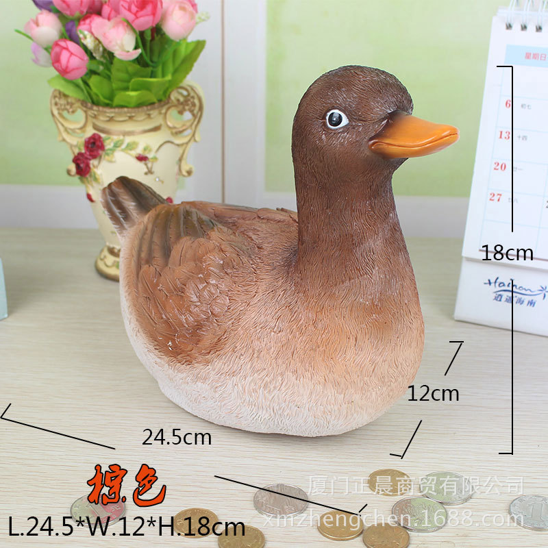 New Cute Duck Decorative Small Ornaments Creative Piggy Bank Coin Bank Children Holiday Birthday Gift Factory Wholesale