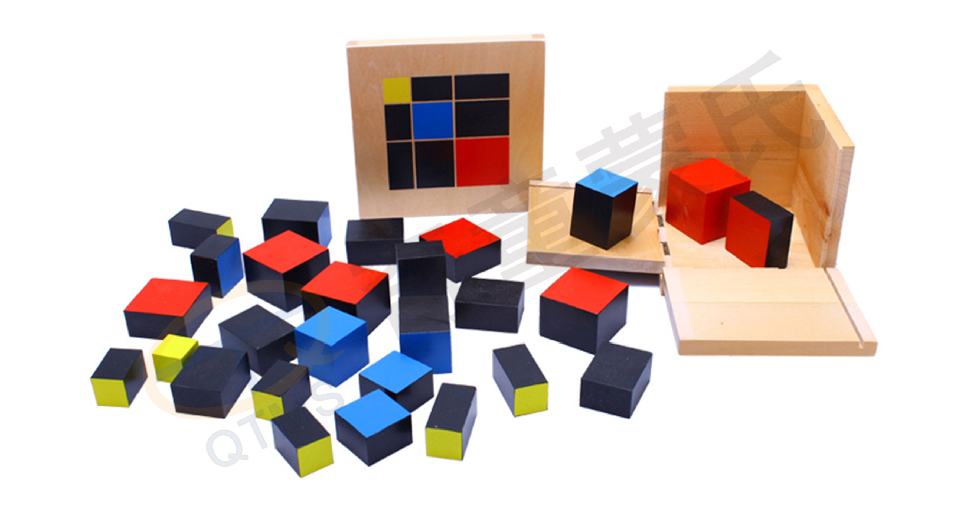 厂家直销 三项式 蒙台梭利感官教具婴幼儿童专业早教益智玩具