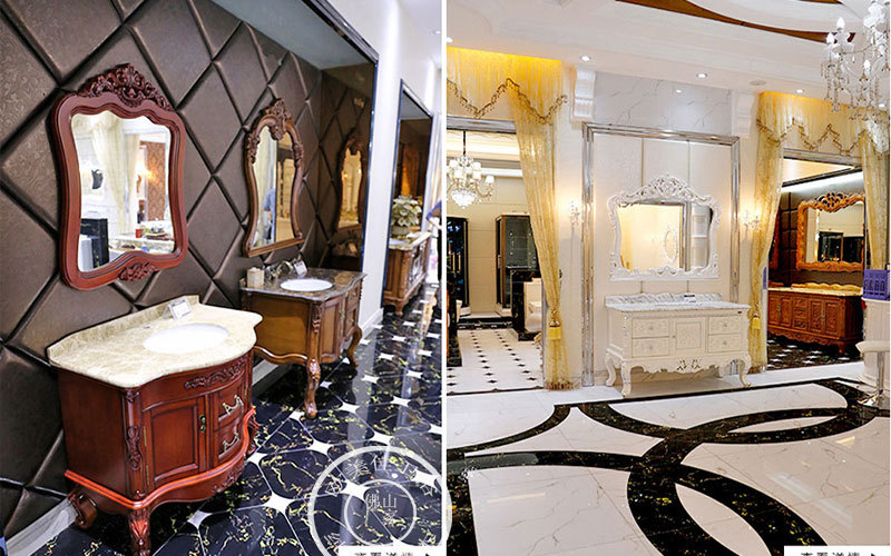 镜柜组合整体落地柜洗漱台盆洗脸盆 开启方式:转轴 品牌:欧美佳卫浴