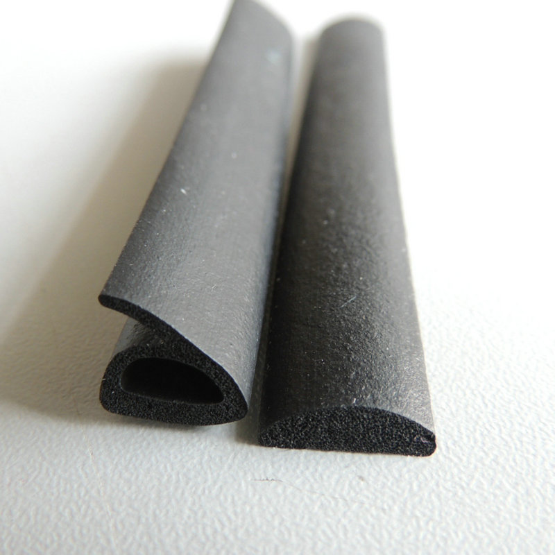 浙江宁波d型半圆发泡ul94阻燃v0背胶设备柜体箱体橡胶密封条皮条