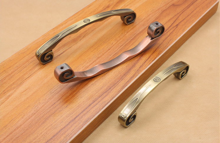 复古柜门橱柜中式青红古铜拉手单孔仿古衣柜抽屉拉手家具把手