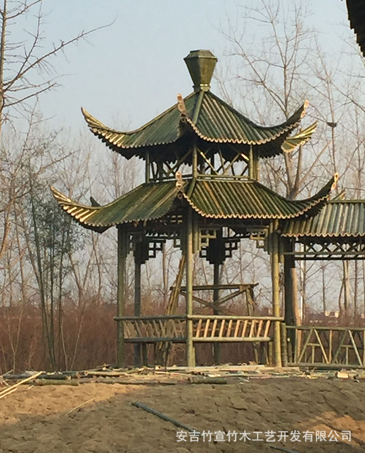 此链接为参考图,具体费用需现场勘测再定! 安吉竹宣竹木工艺开发有限公司是前店后厂的经营模式。竹木制品的研发,生产,销售。主要以竹木建筑、竹灯笼、竹工艺品等产品专业生产加工,公司总部设在浙江安吉章村,公司拥有完整、科学的质量管理体系。公司的诚信、实力和产品质量获得业界的认可。欢迎各界朋友莅临安吉竹宣竹木工艺开发有限公司参观、指导和业务洽谈。 我们的产品远销日本德国等多个国家!