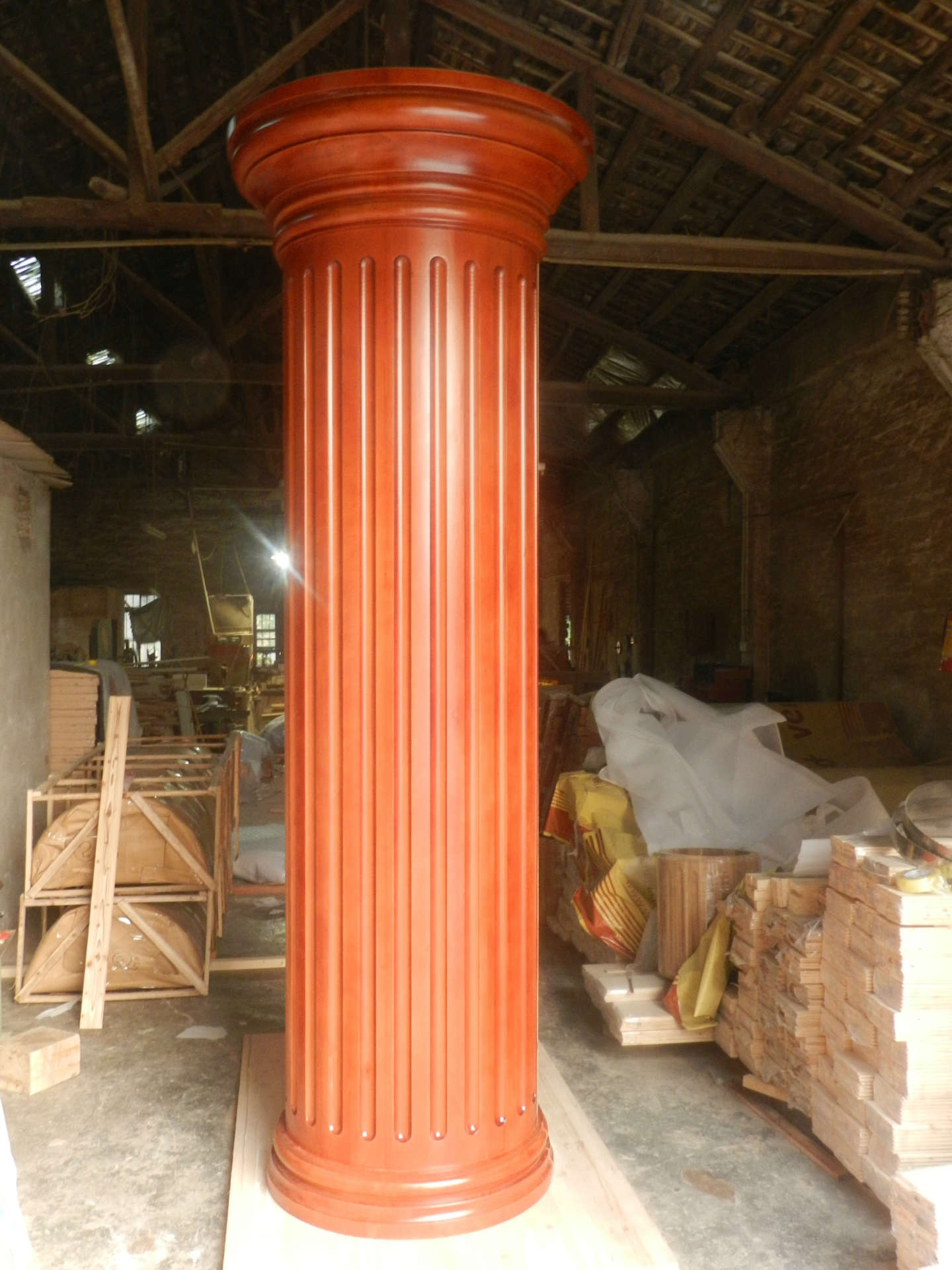 厂家定 制实木简约欧式高端罗马柱 酒店外墙罗马柱 承接工程订单