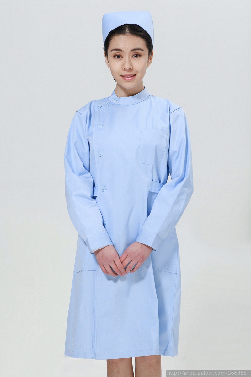 2016圆领护士服女 长袖工作服秋冬装 护士连体工作服套装