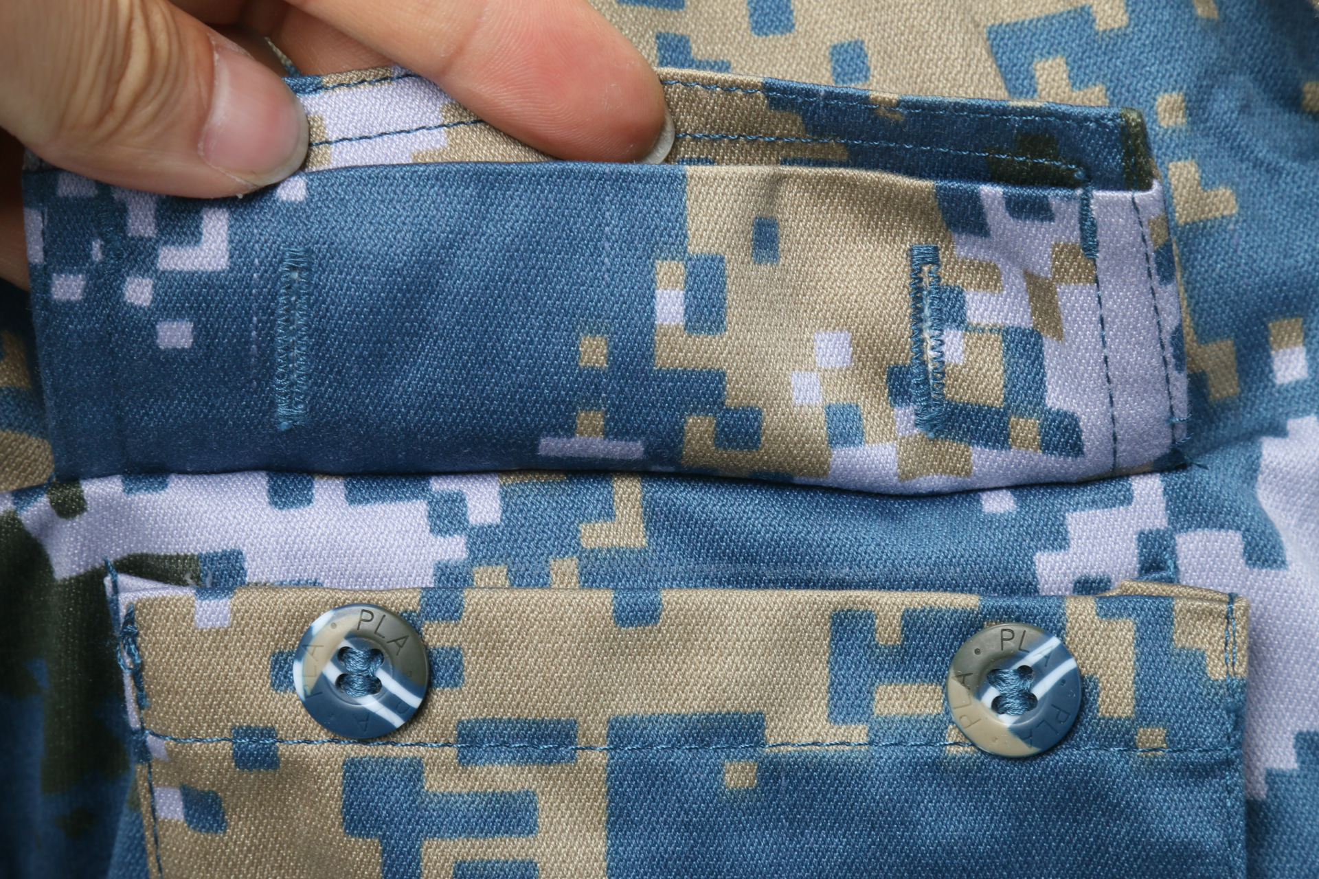 新款海洋数码迷彩服 透气耐磨春秋数码海jun迷彩套装 厂家直销